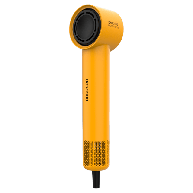 Cecotec IoniCare RockStar Style Yellow Secador Muy Compacto Y Ligero Con Motor Brushless De 1500W Y 110000 Rpm. Secador De Pelo