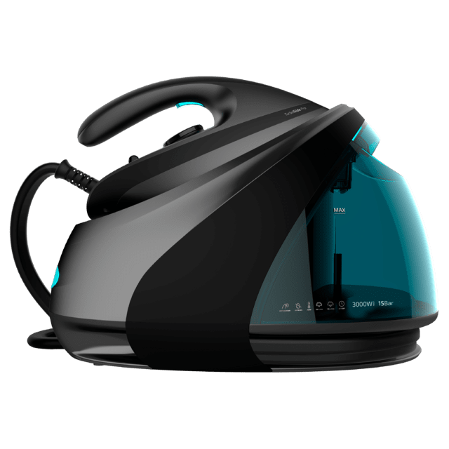Cecotec Iron Professional Centro De Planchado Ultrapotente Con Calderín Con 15 Bares De Presión Potencia De 3000W Con Revestimiento De Oxido De Titanio Y Sistema De Limpieza Automatico. Centro de planchado 3000 W