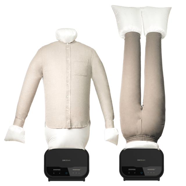Cecotec IronHero 1200 Mannequin Dry Maniquí de secado y planchado para todo tipo de prendas con 1200 W control táctil y temporizador. Maniquí de planchado 