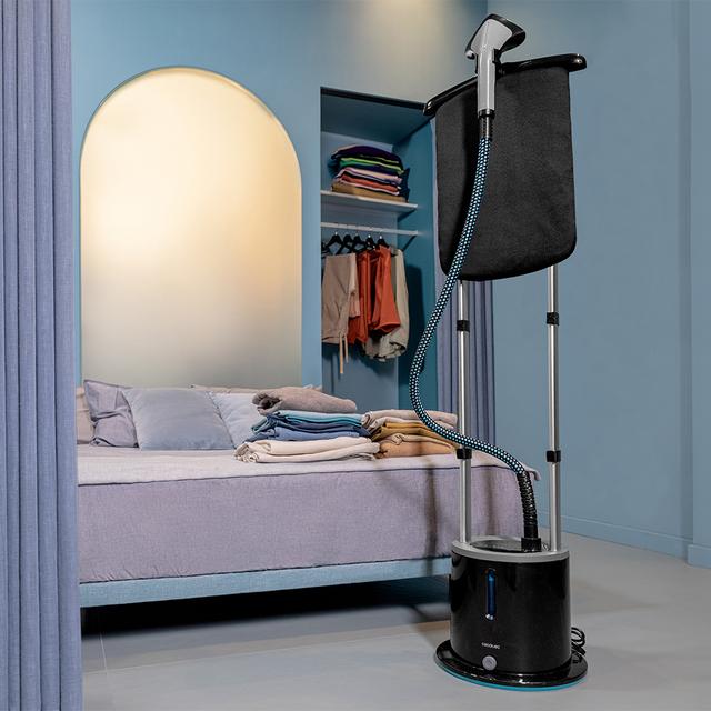 Cecotec IronHero 2000 Vertical Station Centro De Planchado Vertical Con 2000 W De Potencia Tabla De 3 Posiciones Lista En 35 Segundos Y Con Depósito De 1 7L. Centro De Planchado Ropa Vertical