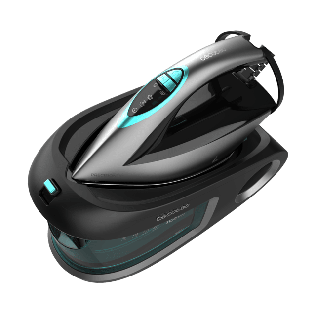 Cecotec IronHero 3200 Station Centro De Planchado Horizontal De 3200 W Con 8 Bares De Presión Suela Cerámica Ultradeslizante Sistema De Seguridad Auto Shut Off Filtro Antical Antigoteo Y Autolimpieza. 420 G/min De Golpe De Vap