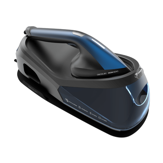 Cecotec IronHero V-2400 Station Centro De Planchado Vertical De 2400 W Con Suela Cerámica Turbo Slide Y Depósito De 1 2 L. Ofrece 3 Modos De Vapor 180 G/min De Flujo Continuo Y Un Golpe De Vapor De 370 G/min Para Eliminar Arru