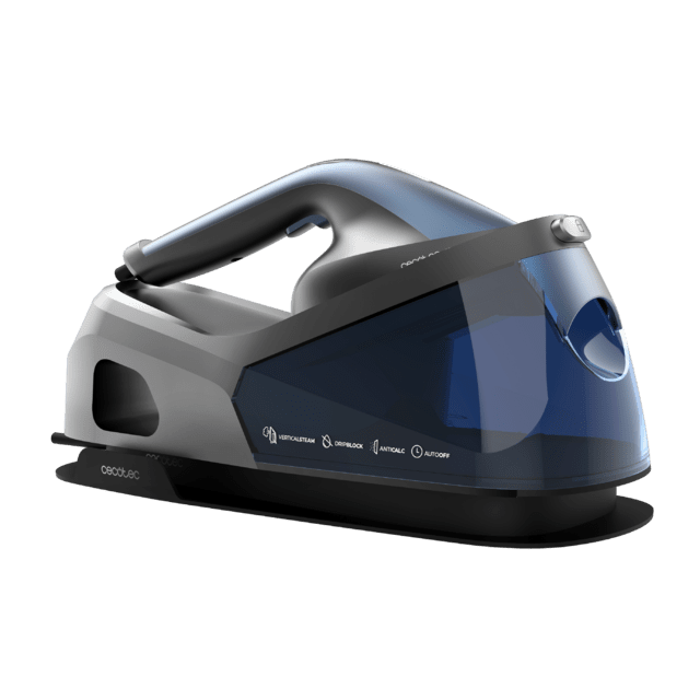 Cecotec IronHero V-2400 Station Centro de planchado vertical de 2400 W con suela cerámica Turbo Slide y depósito de 1 2 L. Ofrece 3 modos de vapor 180 g/min de flujo continuo y un golpe de vapor de 370 g/min para eliminar arru