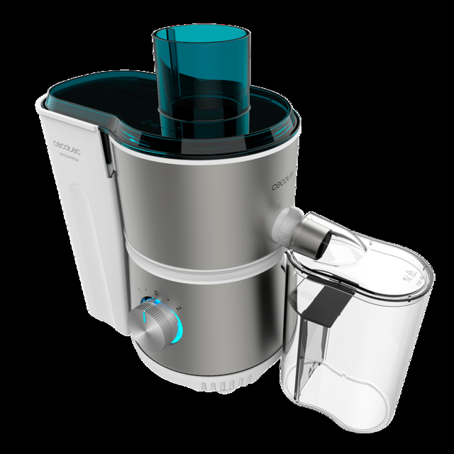 Cecotec Juice&Fresh 400 Titan White. Licuadora Orbital De 400 W 20000 RPM De Velocidad Tamaño Compacto 2 Velocidades Disco Con Recubrimiento De Titanio Negro Sistema Antigoteo Jarra 350 Ml Licuadora Orbital