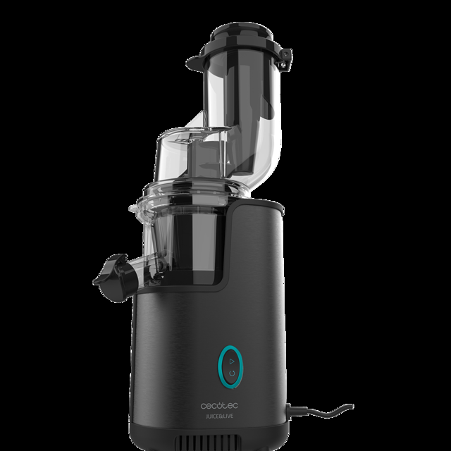 Cecotec Juice&Live 2500 EasyClean Licuadora De Prensa Fría Con 200 W De Potencia Filtro EasyClean De Fácil Limpieza Y Canal XL De Doble Entrada Para Frutas Y Verduras Enteras. Licuadora De Prensa Fría