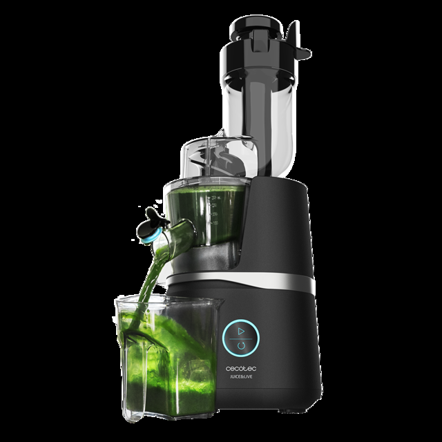 Cecotec Juice&Live 3000 EasyClean. Licuadora Con Motor De 150 W Sistema De Prensado Frío Filtro De Fácil Limpieza Velocidad Lenta De 50 RPM Canal XL Para Frutas Y Verduras Enteras Libre De BPA Licuadora Prensado En Frío  