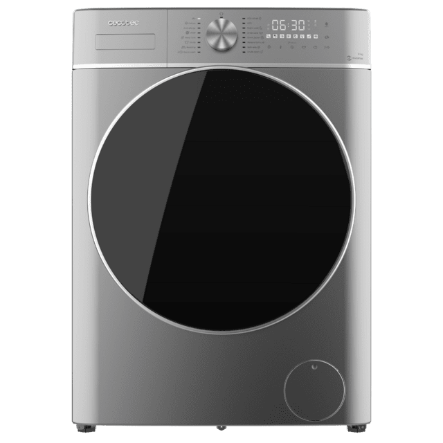 Cecotec Lavadora Bolero DressCode 8800 Inverter Steel A Lavadora De Carga Frontal De 8 Kg De Capacidad Y 1400 Rpm 16 Programas Motor Inverter Plus SteamMax Carga Automática Y Display Táctil XXL. Clase A. Lavadora De Carga Fron