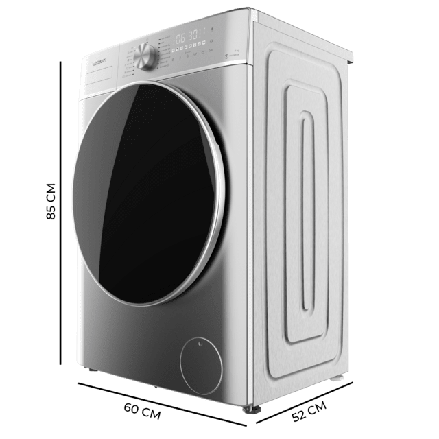 Cecotec Lavadora Bolero DressCode 8800 Inverter Steel A Lavadora De Carga Frontal De 8 Kg De Capacidad Y 1400 Rpm 16 Programas Motor Inverter Plus SteamMax Carga Automática Y Display Táctil XXL. Clase A. Lavadora De Carga Fron