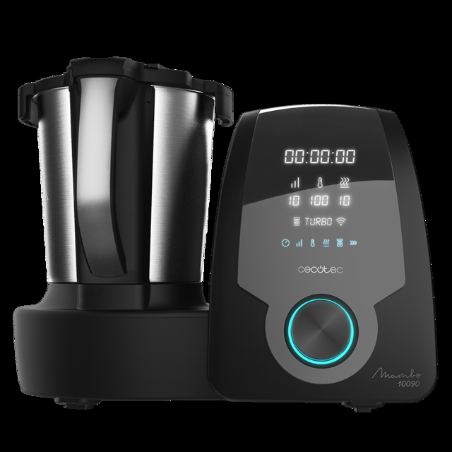 Cecotec Mambo 10090 Robot De Cocina Multifunción Con App Cuchara MamboMix Jarra Habana Con Revestimiento Cerámico 30 Funciones Jarra De Acero INOX 3 3l Apta Para Lavavajillas Báscula Incorporada Robot De Cocina Con APP