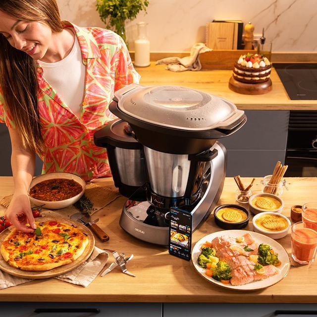 Cecotec Mambo 11090 Habana Robot De Cocina Wifi Con 37 Funciones APP Sistema Autolimpieza Accesorios OneClick Báscula Integrada Jarra Inox Y Jarra Antiadherente Habana Robot De Cocina