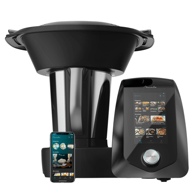 Cecotec Mambo 12090 Robot De Cocina Multifunción. 1700 W 30 Funciones Conexión WiFi Pantalla TFT Táctil De 7" Báscula Jarra De Acero Inoxidable Apta Para Lavavajillas Robot De Cocina