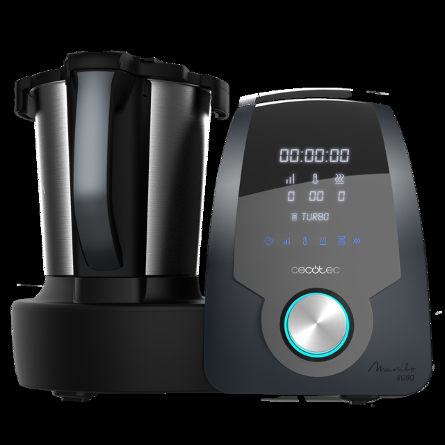Cecotec Mambo 8090 Robot de Cocina Multifunción con Cuchara MamboMix 30 funciones Báscula Incorporada Jarra de Acero Inoxidable de Capacidad 3 3L Apta para Lavavajillas Cestillo de Hervir Recetario Robot de cocina con báscula