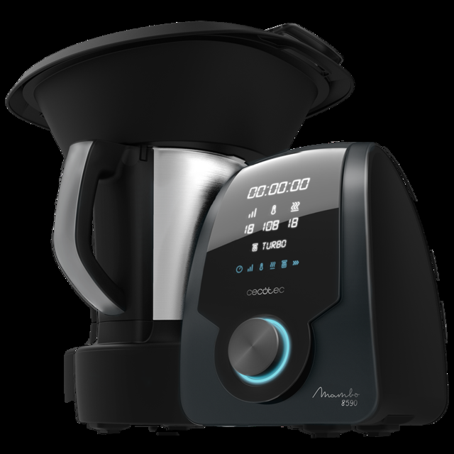 Cecotec Mambo 8590 Robot De Cocina Multifunción Con Cuchara MamboMix 30 Funciones Báscula Integrada Jarra De Acero Inoxidable Apta Para Lavavajillas Capacidad 3 3l Cestillo Para Hervir Robot De Cocina