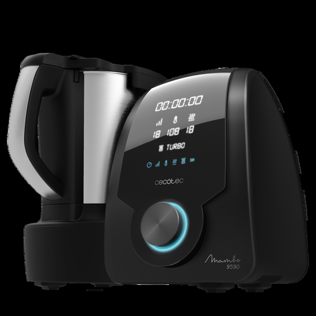 Cecotec Mambo 9590 Robot De Cocina Multifunción Cuchara MamboMix Jarra Habana 30 Funciones Báscula Incorporada Jarra De Acero Inoxidable De 3.3 L Apta Para Lavavajillas Recetario Robot De Cocina Con Báscula Integrada  