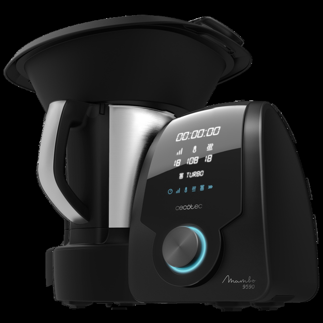 Cecotec Mambo 9590 Robot De Cocina Multifunción Cuchara MamboMix Jarra Habana 30 Funciones Báscula Incorporada Jarra De Acero Inoxidable De 3.3 L Apta Para Lavavajillas Recetario Robot De Cocina Con Báscula Integrada  
