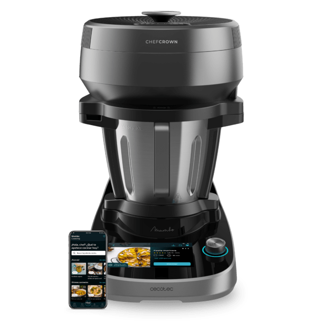 Cecotec Mambo CooKing Victory Robot De Cocina Multifunción Con Dispensador De Alimentos. 1700 W 45 Funciones Miles De Recetas Guiadas Jarra Victory De 4 5L Accesorios: Vaporera O Cesto Para Hervir Robot De Cocina