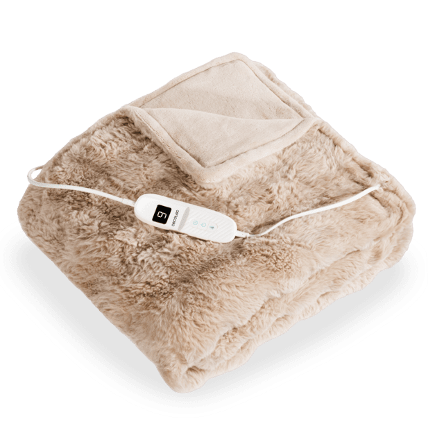 Cecotec Manta eléctrica 200x180 Manta Térmica con Apagado Automático y 9 Niveles de Temperatura Ajustables. Coral. Manta eléctrica