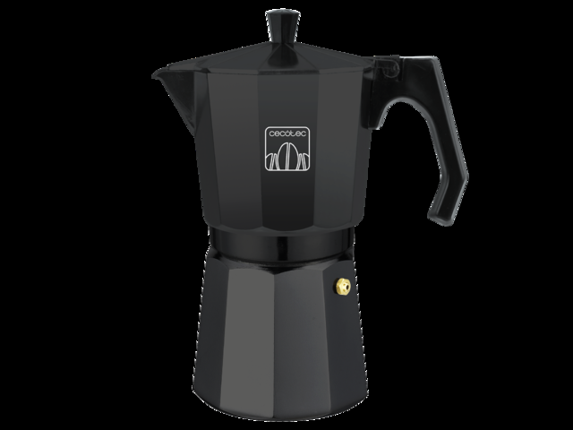 Cecotec Mokclassic 1200 Black Cafetera Moka Cafetera Italiana Fabricada En Aluminio Fundido De Alta Calidad Ideal Para 12 Tazas De Café. Cafetera Italiana 12 Tazas  