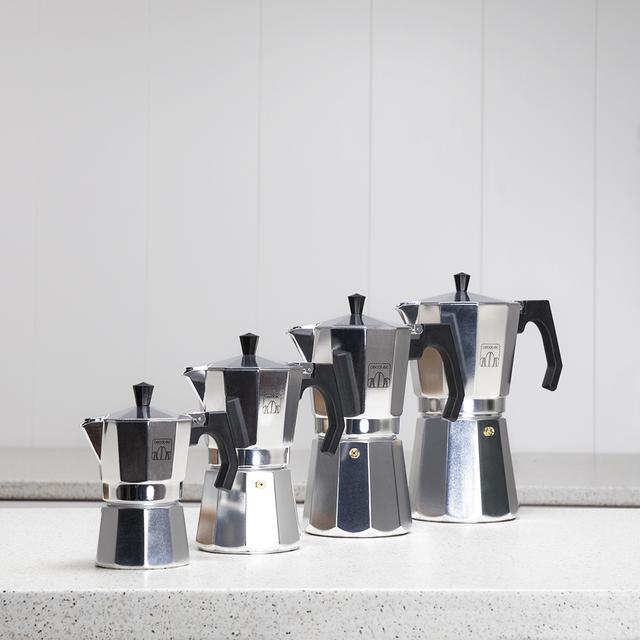 Cecotec MokClassic 300 Shiny. Cafetera Italiana Fabricada En Aluminio Fundido Apta Para Diferentes Tipos De Cocina Para 3 Tazas De Café Cafetera Italiana 3 Cafés