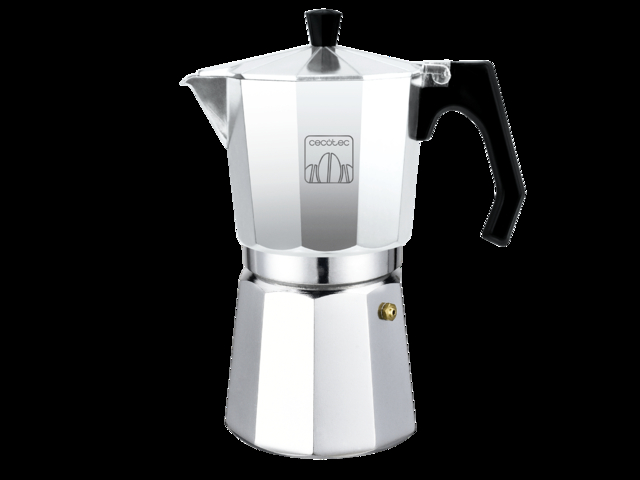 Cecotec Mokclassic 300 Shiny Cafetera Moka De Aluminio Cafetera Italiana Fabricada En Aluminio Fundido De Alta Calidad Ideal Para 3 Tazas De Café. Cafetera Italiana 3 Cafés