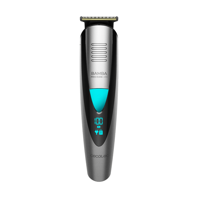 Cecotec Multrigrooming Bamba PrecisionCare Trimmer afeitadora multifunción 5 en 1 waterproof con batería de litio y cuchillas de revestimiento de titanio. Barbero