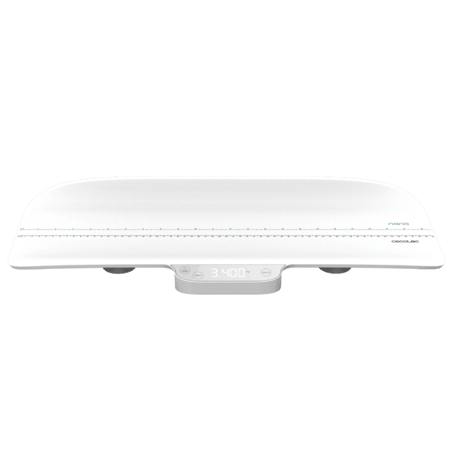 Cecotec Nana BabyCare SmartWeight Báscula De Bebé Que Mide Hasta 40 Kg Con Metro Incorporado (hasta 60 Cm) Apagado Automático Función De Tara Y Hold Y Pantalla LED. Báscula De Bebé 