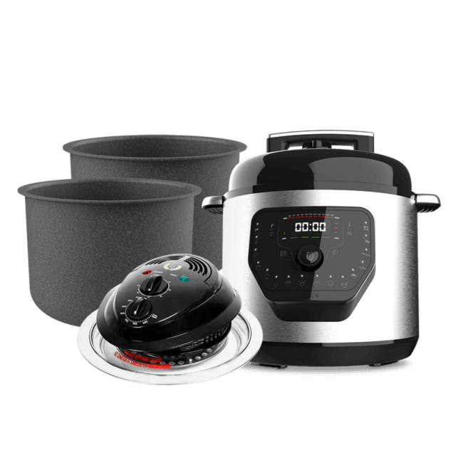 Cecotec Olla GM Modelo H + Cabezal de horno + 2 Cubetas Excelsior Olla programable cubeta y cabezal de horno