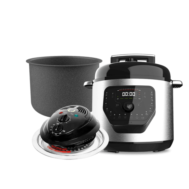 Cecotec Olla GM Modelo H + Cabezal de horno + Cubeta Excelsior Olla programable cubeta y cabezal de horno