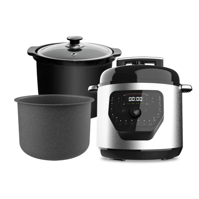 Cecotec Olla GM Modelo H + Cubeta Slowpot + Cubeta Excelsior Olla programable y 2 cubeta