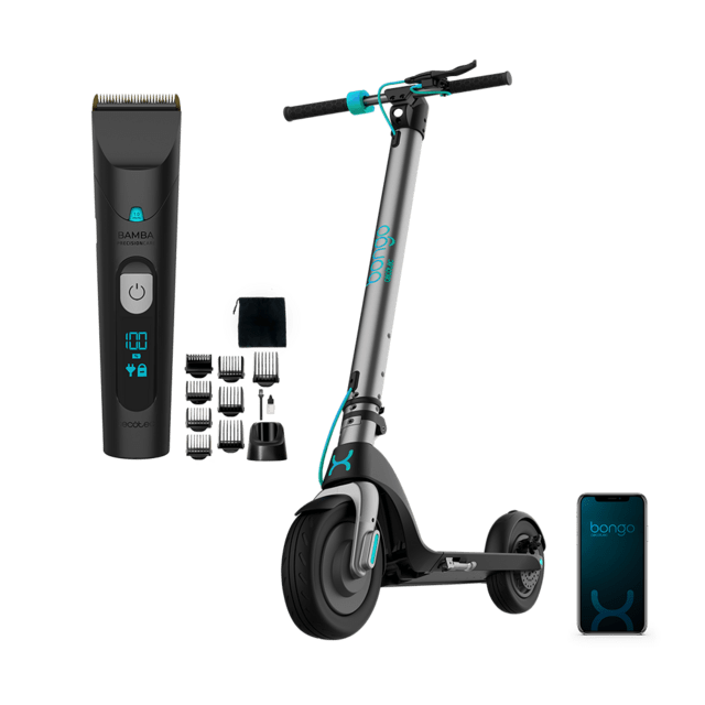 Cecotec Pack Bongo Serie A Connected + Bamba PrecisionCare Wet&DryPatinete eléctrico y cortapelos