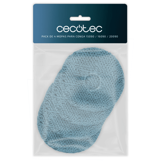 Cecotec Pack de 4 mopas para Conga 15090 / 16090 / 20090 Pack de 4 mopas para Conga 15090 / 16090 / 20090 Pack de 4 mopas