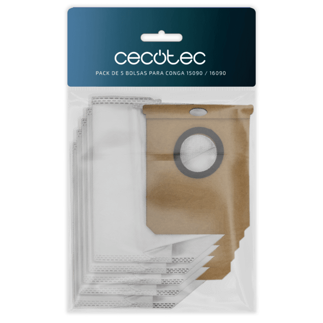 Cecotec Pack de 5 bolsas para Conga 15090 / 16090 Pack de 5 bolsas para Conga 15090 / 16090 Pack de 5 bolsas
