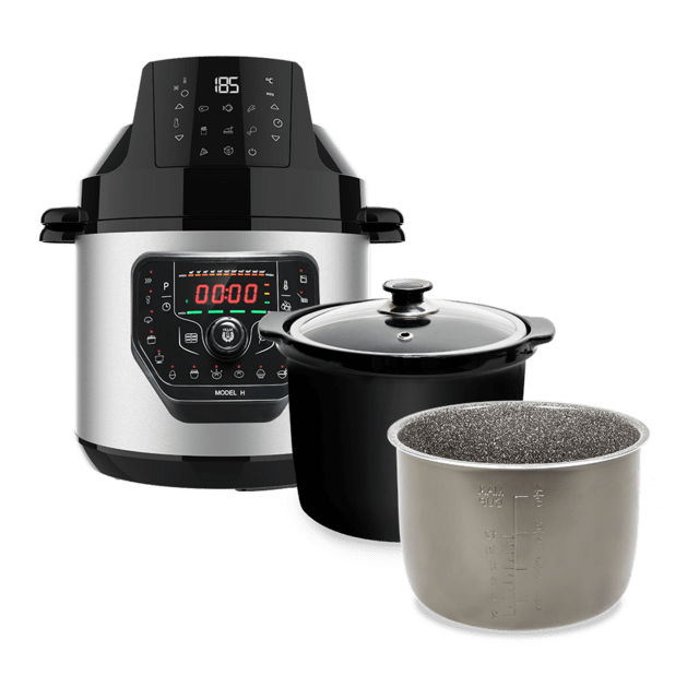 Cecotec Pack Olla GM H Fry + Cubeta Excelsior + Cubeta Slowpot Olla programable + 2 cubetas