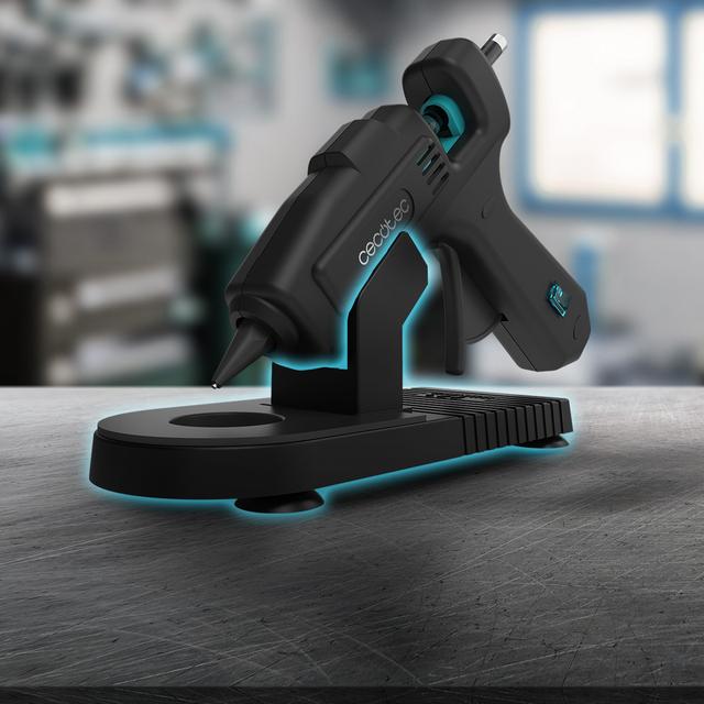 Cecotec Perfect Fix 100 Pro Pistola De Silicona Caliente Con 100W De Potencia. Calentamiento Ultrarapido. Hasta 180ºC. Incluye Protector De Mesa Y 80 Barras De Silicona. Pistola De Silicona Caliente