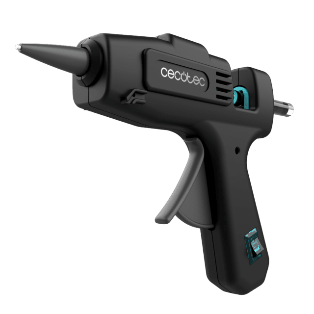 Cecotec Perfect Fix 20 Pistola De Silicona Caliente Con 20W De Potencia. Calentamiento Ultrarapido. Hasta 180ºC. Incluye Protector De Mesa Y 80 Barras De Silicona. Pistola De Silicona