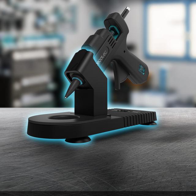 Cecotec Perfect Fix 20 Pistola De Silicona Caliente Con 20W De Potencia. Calentamiento Ultrarapido. Hasta 180ºC. Incluye Protector De Mesa Y 80 Barras De Silicona. Pistola De Silicona