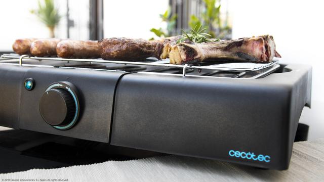 Cecotec PerfectSteak 4200 Way M Barbacoa Eléctrica De Sobremesa De 2400 W Parrilla De Acero Inoxidable Y Altura Ajustable A 3 Niveles. Barbacoa Eléctrica De Mesa Con Parrilla