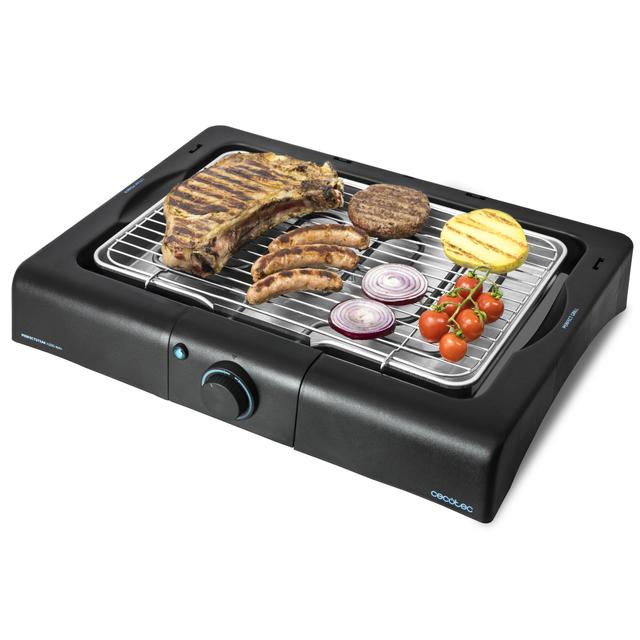 Cecotec PerfectSteak 4200 Way M Barbacoa Eléctrica De Sobremesa De 2400 W Parrilla De Acero Inoxidable Y Altura Ajustable A 3 Niveles. Barbacoa Eléctrica De Mesa Con Parrilla