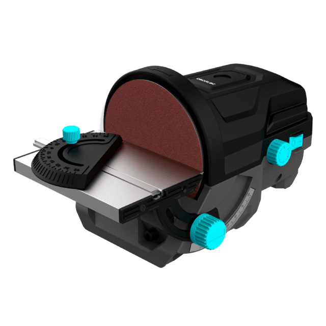 Cecotec PerfectSurface 1000 Stand Disc Lijadora De Disco De Sobremesa Con 140W De Potencia. Incluye Recambios Y Adaptador Para Conectar El Aspirador. Permite Anclaje A La Mesa. Lijadora De Disco