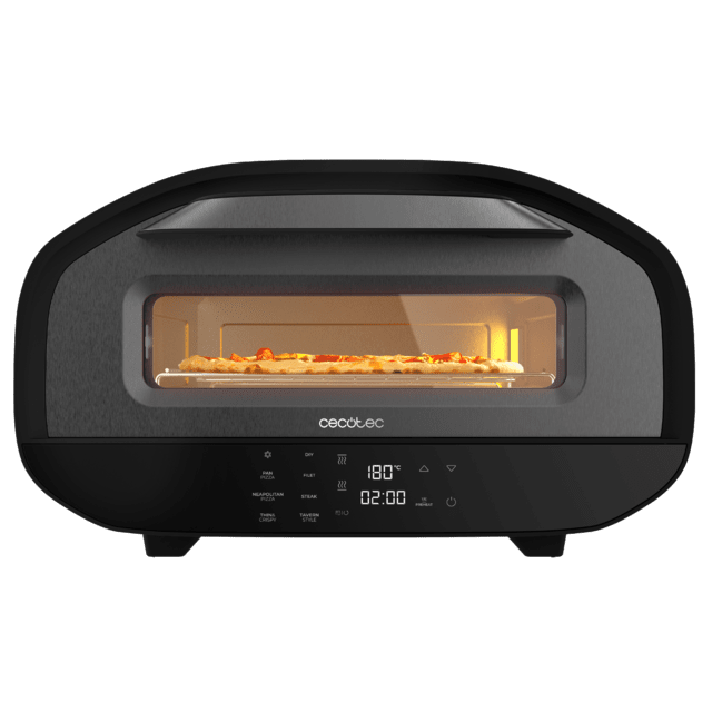 Cecotec Pizza&Co Tifosi Horno eléctrico de 1700 W con control digital y acero revestido. Horno eléctrico 