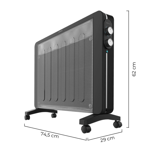 Cecotec Placa Radiante De Mica Ready Warm 2000 Now Placa Radiante De Mica Con 2000 W Termostato Ajustable Y 2 Niveles De Potencia. Placa Radiante De Mica