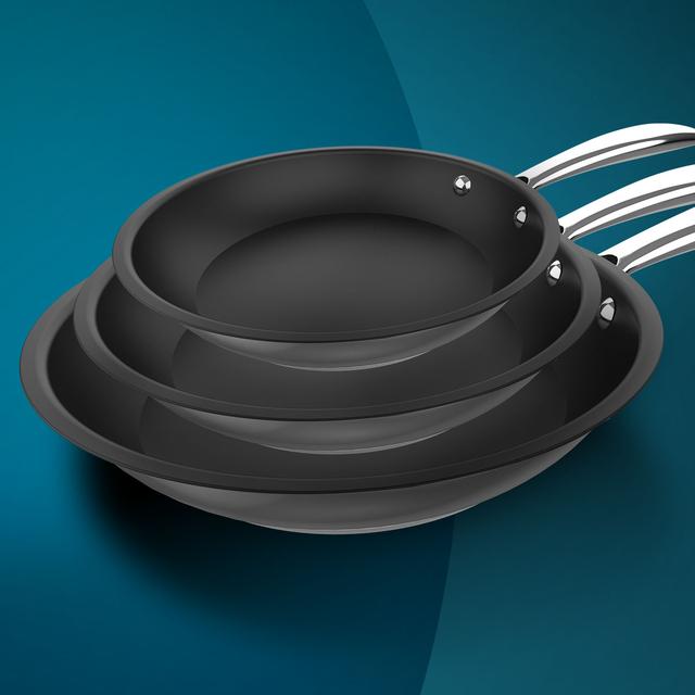 Cecotec Polka Classy 20-24-28 Bucket Steel. Set De Sartenes De 20-24-28 Cm De Diámetro De Acero Inoxidable 18/10 De Alta Calidad Y Durabilidad. Set De Sartenes