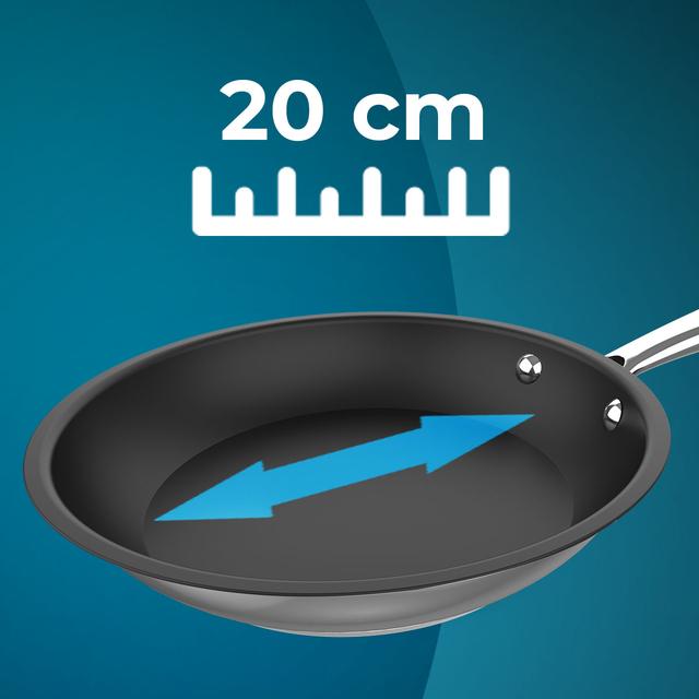 Cecotec Polka Classy 20 Bucket Steel Sartén De 20cm De Diámetro Con Revestimiento Antiadherente De Doble Capa. Apta Para Lavar En El Lavavajillas A Diario. Triple Fondo Difusor Sartén