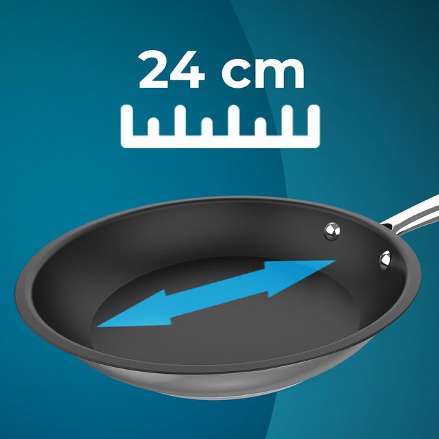 Cecotec Polka Classy 24 Bucket Steel. Sartén De 24cm De Diámetro Y Fabricada En Acero Inoxidable De Alta Calidad Sartén