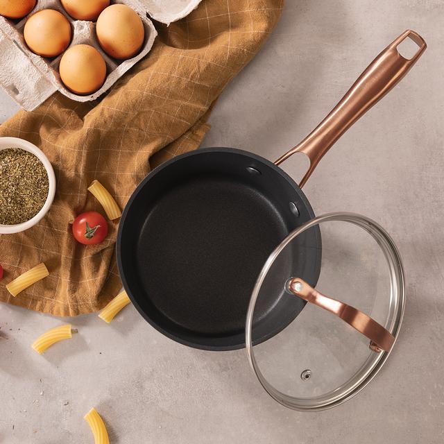 Cecotec Polka Colección Excellence / Experience (Colección Fantasy Golden) Cazo De 16 Cm De Diámetro Y Capacidad De 1 3 L. Mango Remachado Semiprofesional De Acero Inoxidable Y Revestimiento Antiadherente De Alta Calidad Cazo