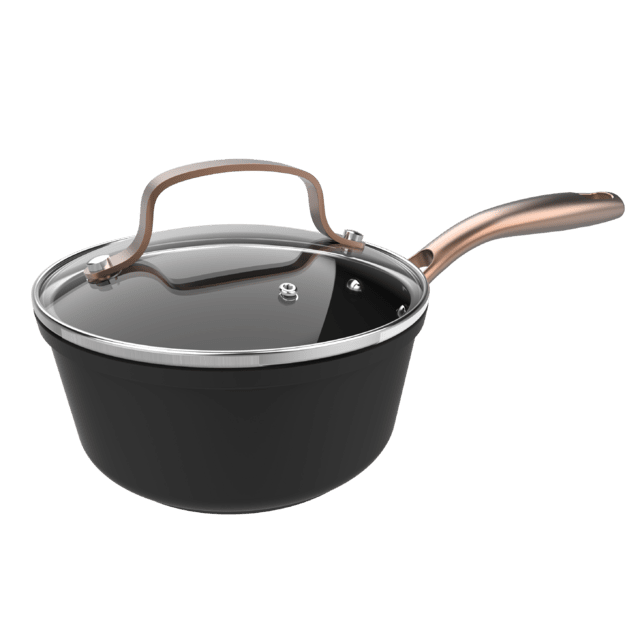 Cecotec Polka Colección Excellence / Experience (Colección Fantasy Golden) Cazo De 16 Cm De Diámetro Y Capacidad De 1 3 L. Mango Remachado Semiprofesional De Acero Inoxidable Y Revestimiento Antiadherente De Alta Calidad Cazo