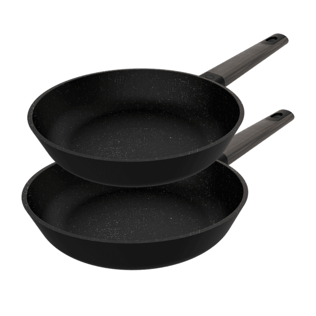 Cecotec Polka Excellence 20-24 Bucket Set Force. Set de Sartenes con Diámetro 20-24 cm Aluminio Fundido Revestimiento Antiadherente Apta para todo tipo de Cocinas y Lavavajillas Sartenes