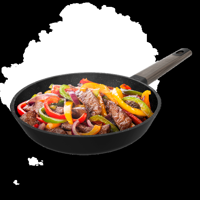 Cecotec Polka Excellence 20 Bucket Force. Sartén Con Diámetro De 20 Cm Aluminio Fundido Revestimiento Antiadherente Apta Para Lavavajillas Y Todo Tipo De Cocinas Fondo Indeformable Sartén