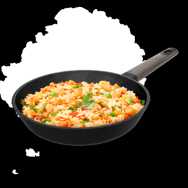 Cecotec Polka Excellence 24 Bucket Force.Sartén Con Diámetro De 24 Cm Aluminio Fundido Revestimiento Antiadherente Apta Para Lavavajillas Y Todo Tipo De Cocinas Fondo Indeformable Sartén