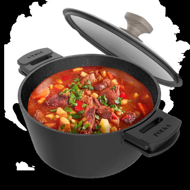 Cecotec Polka Excellence 24 Pot Force. Olla Con Diámetro De 24 Cm Aluminio Fundido Revestimiento Antiadherente Apta Para Todo Tipo De Cocinas Y Lavavajillas Fondo Indeformable Olla